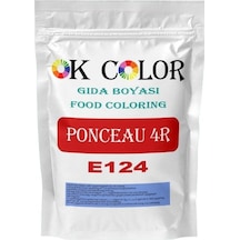 Ok Color Ponceau 4r E124 Ponso 4r Kırmızı Toz Gıda Boyası 250 G