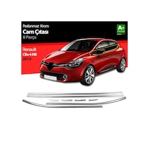 S-Dizayn  Renault Clio 4 Hb Krom Cam Çıtası 8 Prç. 2012 Üzeri