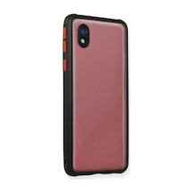 Galaxy A01 Core Kılıf Miami Şeffaf Silikon - Siyah