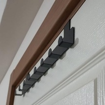 Metal Mat Siyah Amerikan Kapı Arkası Askılık Organizer Ve Banyo Kapı Arkası Askılık