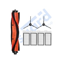 Roidmi Eve - Eve Plus Uyumlu 1 Ana Fırça 2 Yan Fırça 4 Filtre Pkt-iasgf0000652