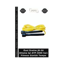 Özel Üretim Jr-50 Atlama İpi Atp-3000 Sarı Fitness Günlük Tempo