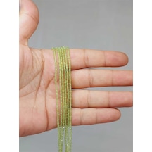 Bileklik Boy Peridot Zebercet Taşı Dizi 1 1.8mm 51122 Yarım Dizi 17cm Uzunluğundadır Çok Renkli