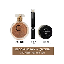 Blooming Days Çiçeksi / Gurme Women - 3 Lü Kadın Parfüm Seti 50 Ml - Vegan