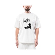 Korn Doll Oversize Beyaz Tişört