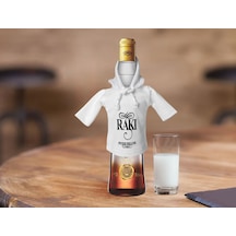 Bk Gift Kişiye Özel Mini Beyaz İçki Şişesi Tişörtü , Ev Bar Dekoru, Rakı, Rakı Şişesi Tişörtü, Ev Barı-4