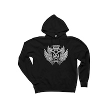 Linkin Park Wings Siyah Kapşonlu Sweatshirt Hoodie Siyah