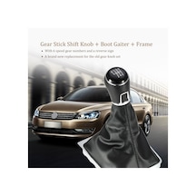 Geeroyoo "vw Passat B7 İçin 6 Vites Deri Vites Topuzu - Kolay Montaj, Rahat Kullanım" Diğer