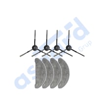 Roidmi Eve - Eve Plus Uyumlu 4 Yan Fırça 4 Mop Pkt-iasgf0000664