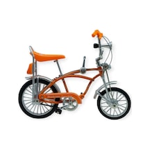 Model Araçlar -1:10 Metal Retro Pinokyo Bisiklet - Die -cast 17 Cm - Turuncu