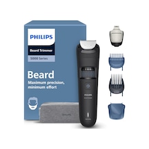 Philips Sakal Kesme Makinesi 5000 Serisi - Kendiliğinden Bilenen Metal Bıçaklar, 40 Uzunluk Ayarı, Beardsense Teknolojisi, Saç Toplayıcı, %100 Su Geçirmez, Seyahat Çantası, Model Bt5765/15 Diğer