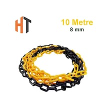 Plastik Zincir Sarı-siyah Kalın 8mm 10 Metre