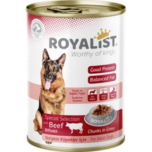 Royalist Biftekli Konserve Yetişkin Köpek Maması 400 G