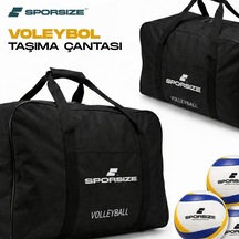 Xmlbayiciniz Tr Voleybol Taşıma Çantası 6-8 Top Kapasiteli Dayanıklı Oxford Kumaş, Güçlendirilmiş Dikiş, Fermuarlı Pr Çok Renkli