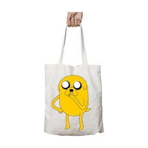 Art Hediye Jake The Dog Finn The Human Ice King İki Taraf Kalıcı Yıkanabilir Okul Plaj Omuz Bez Çanta Çok Renkli