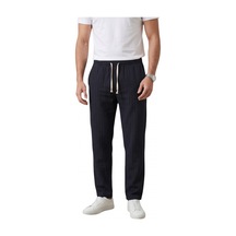Deep Sea Deepsea Lacivert Çizgi Dokulu Rahat Kesim Yazlık Spor Pantolon Hafif Kumaş Modern Tasarım 2600263