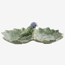 Yeşil Seramik Servis Tabağı 22 Cm