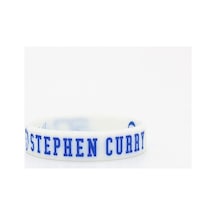 Portreli Stephen Curry Golden State Warriors Beyaz Basketbol Nba Bileklik Beyaz Beyaz