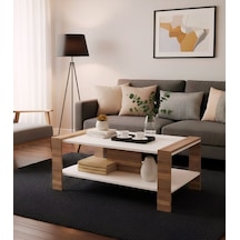 Bicabin Atina Dekoratif Orta Sehpa Garda Beyaz (Coffee Table)
