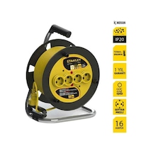 Stanley St-e-2515 Makaralı Kablo 25 Mt, 3x1.5mm, 4 Prizli, Ip20 25 M