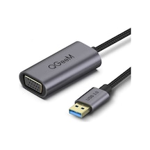 Qgeem Qg-ua07 Usb To Vga Dönüştürücü Siyah