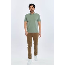 Süvari Slim Yeşil Erkek Polo Yaka T-shirt Ts1014000474