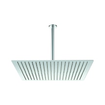 Fause Ankastre Duş Başlığı Borulu Kare Slim Metal 50x50 Cm Tavandan Krom