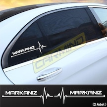 Size Özel Kalp Atışı Ritim Oto Sticker (2 Adet)