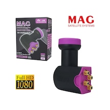 MAG 4 LÜ SANTRAL LNB ALTIN UÇLU SHARP CHIP 0.1 DB