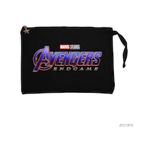 Zepplin Giyim Avengers Endgame Siyah Clutch Astarlı Cüzdan / El Çantası