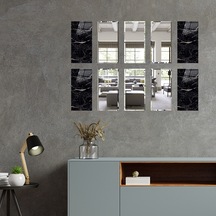 Decorita Dekor Camı | Granit Desenli Cam ve Ayna | 10'lu Takım Granit Desenli