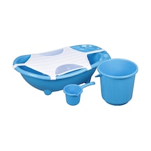 Muju Muju Baby Shower Bebek Banyo 5'li Küvet Seti - Mavi