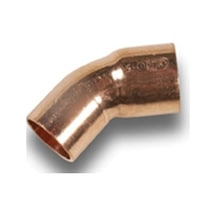 Bakır 22 Mm 45 Açık Erkek Dirsek