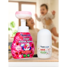 Baby Icon Doğal Çocuk Köpük El Sabunu Çilek Kokulu Vegan Parabensiz + %100 Doğal Organik Vegan Çocuk Roll On