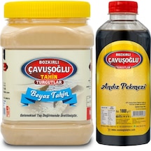 Bozkırlı Çavuşoğlu Kepeksiz Beyaz Tahin 930 G + Andız Pekmezi 1 KG