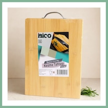 Bşkvirgo Metal Kulplu Bambu Kesme Tahtası 26x36x1.7 Cm Bsk2026 Çok Renkli