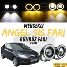Ford Focus 2.5 2009-2011 Uyumlu Üniversal Mercekli Angel Sis Farı Metal Su Geçirmez 76 Mm Sa Halkalı Gündüz Farı Sis Farı 57984570