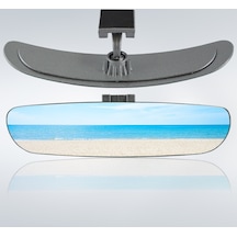 Ova-6 Dik-Eğik Kollu Universal Iç Dikiz Aynası 26X6 Cm Gri