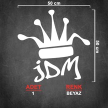 Jdm Panda Sticker - Jdm Sticker - Oto Sticker - 50cmx50cm - Beyaz
