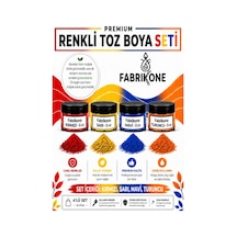 4'lü Set Premium Parafin Soya Wax Toz Mum Boyası Hobi Seti - 5 Cc Kırmızı, Sarı, Mavi, Turuncu Bkfab4ksrmt5g Çok Renkli