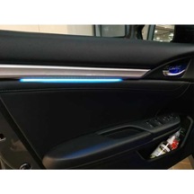 Honda Cıvıc Fc5-Fk7 2016-2020 Isıklı Ic Kapı Cıtası 4 Parca   Mavı