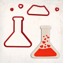 Aşk İksiri Detay Kurabiye Kalıp Seti 4 Lü KIrmızı