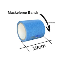 Maskeleme Kağıt Bant Geniş Taban Bandı 100mmx20mt Mavi