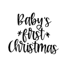 Babys First Christmas 2 Sticker Oto Motor Laptop Duvar Folyo Sticker 50 X 40 Cm