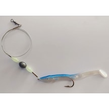 Levrek Lüfer Avcısı Çelik Telli Silikon Balık 11 Cm