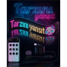 8753tknd Rgb Led Matrix Panel Esnek Yapı Uygulama Kontrollü Kayan Yazı Ekranı 893hmng Çok Renkli Çok Renkli