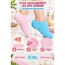 Ayak Nemlendirici Jel Spa Çorabı - Yumuşatıcı Jel