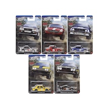 Silver Series Rally Racers Seti Audi Quattro, Honda S800, Ford , Datsun 510, Lancia Çok Renkli