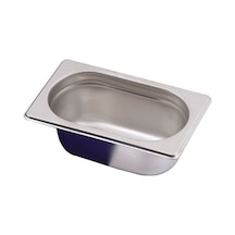 Gastronorm Küvet Paslanmaz Çelik Gn 1/9 - 65 Mm Gümüş