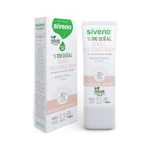%100 Doğal Yüz Güneş Kremi Renkli Ton Eşitleyici Leke Karşıtı Uva Uvb Spf 50+ 30 Ml